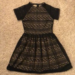 Lacy Black Penelope Tree Girls Dress Size 10